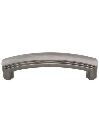 Delgado Cabinet Pull - 3 3/4 inch Center-to-Center in Brushed Pewter.